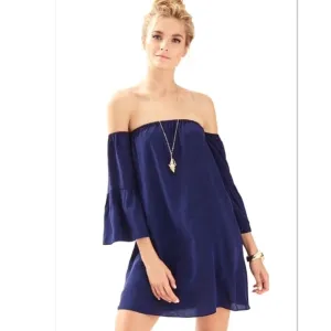 Lilly Pulitzer 100% Silk Sanilla Dress, Navy Sz XS