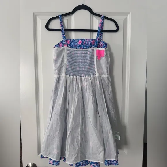 Lilly Pulitzer Alision Dress SZ 8 Blue Peri Takin It Easy