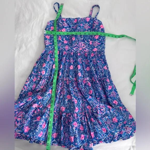 Lilly Pulitzer Alision Dress SZ 8 Blue Peri Takin It Easy