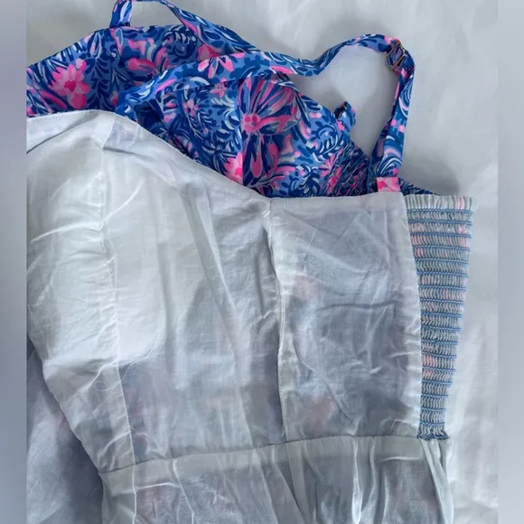 Lilly Pulitzer Alision Dress SZ 8 Blue Peri Takin It Easy