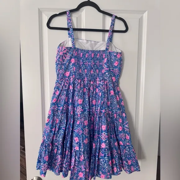Lilly Pulitzer Alision Dress SZ 8 Blue Peri Takin It Easy