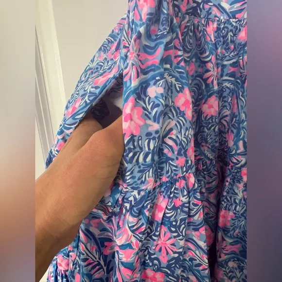 Lilly Pulitzer Alision Dress SZ 8 Blue Peri Takin It Easy