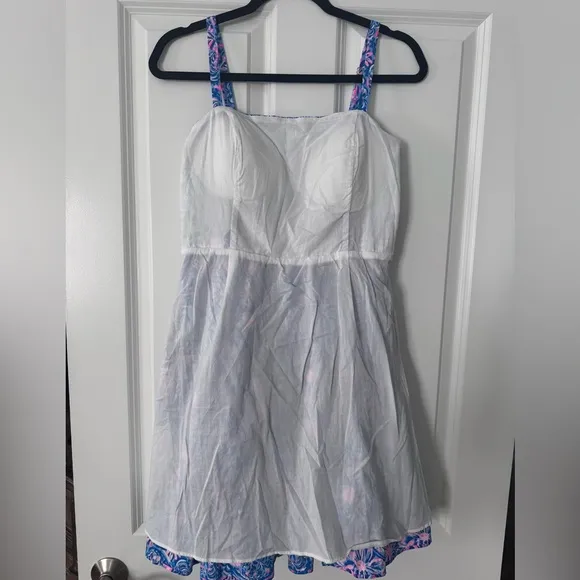 Lilly Pulitzer Alision Dress SZ 8 Blue Peri Takin It Easy