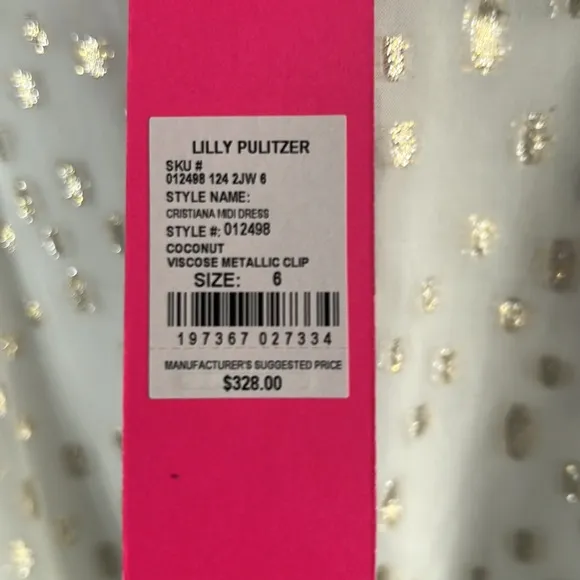 Lilly Pulitzer Cristiana Midi Dress NWT size 6