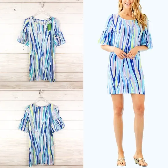 Lilly Pulitzer Lindell Dress Multi Shore Perfect