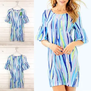 Lilly Pulitzer Lindell Dress Multi Shore Perfect