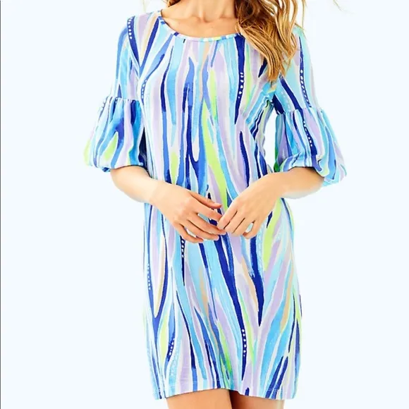 Lilly Pulitzer Lindell Dress Multi Shore Perfect