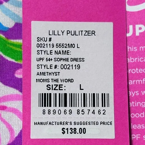 Lilly Pulitzer UPF 54  Sophie Dress Moms The Word