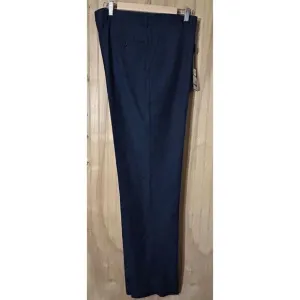 Linea Naturale Luxe Men's Size 36 Blue Black Dress Pants Slacks Un-Hemmed NWT