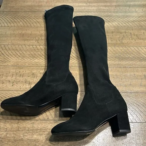 L.K. Bennett stretch suede knee-high boots size 36 1/2