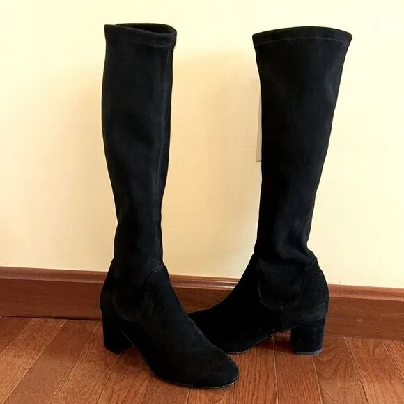 L.K. Bennett stretch suede knee-high boots size 36 1/2