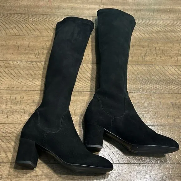 L.K. Bennett stretch suede knee-high boots size 36 1/2