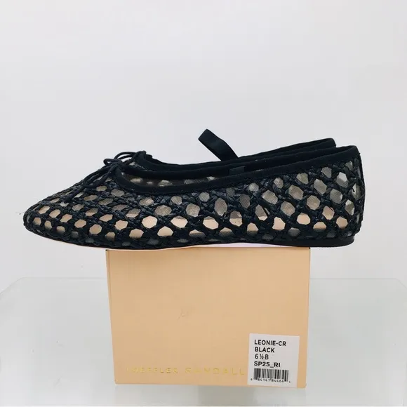 Loeffler Randall Black Crochet Ballet Flat Women’s Size 6.5 B