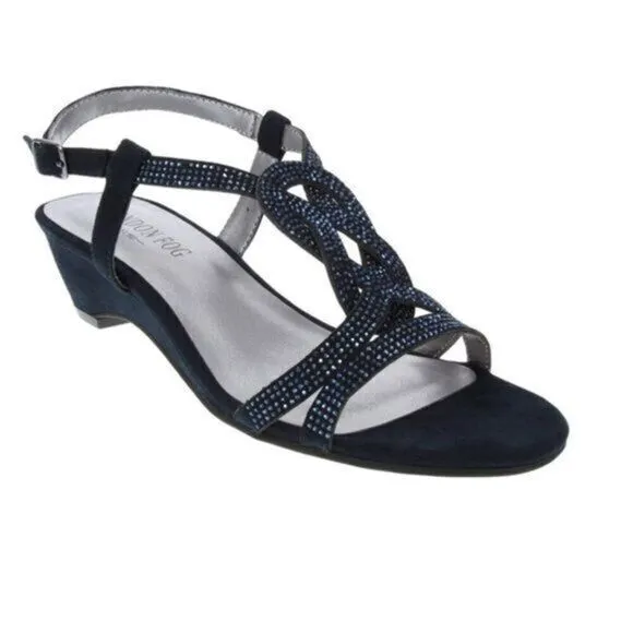 London Fog Women’s Sandals sz 6 Demi-Wedge NEW # Bag AA-29