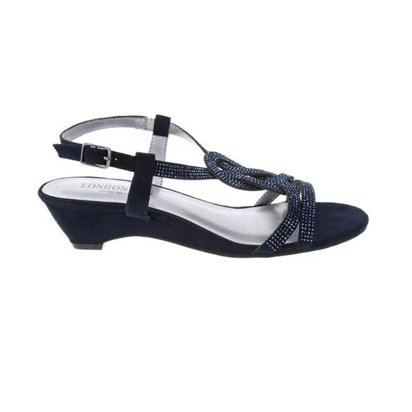 London Fog Women’s Sandals sz 6 Demi-Wedge NEW # Bag AA-29