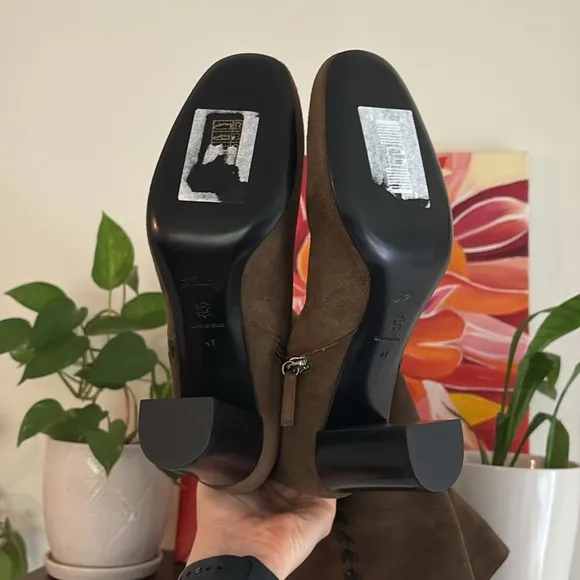 Longchamp green Knee-High Heeled Boots