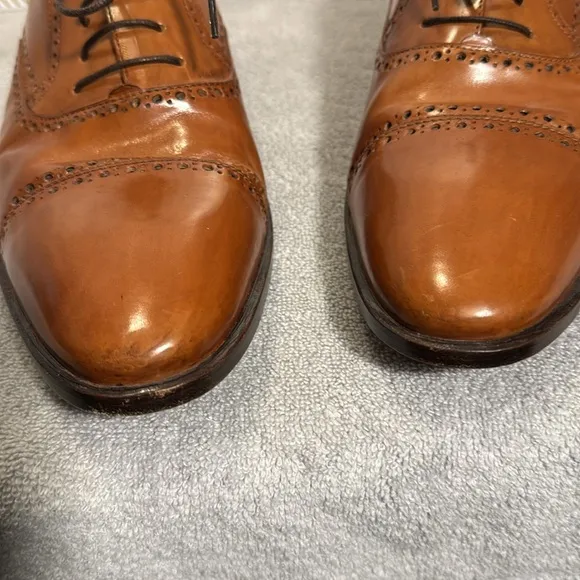 Lorenzo Banfi Men's Brown Leather Dress Shoes Men’s size 12 M made in Italy
