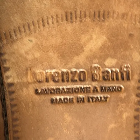 Lorenzo Banfi Men's Brown Leather Dress Shoes Men’s size 12 M made in Italy