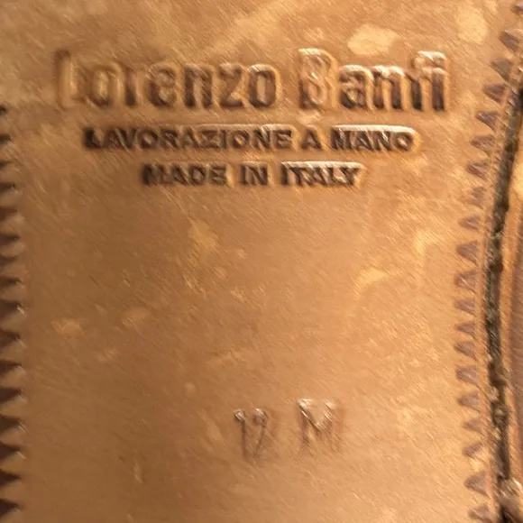 Lorenzo Banfi Men's Brown Leather Dress Shoes Men’s size 12 M made in Italy