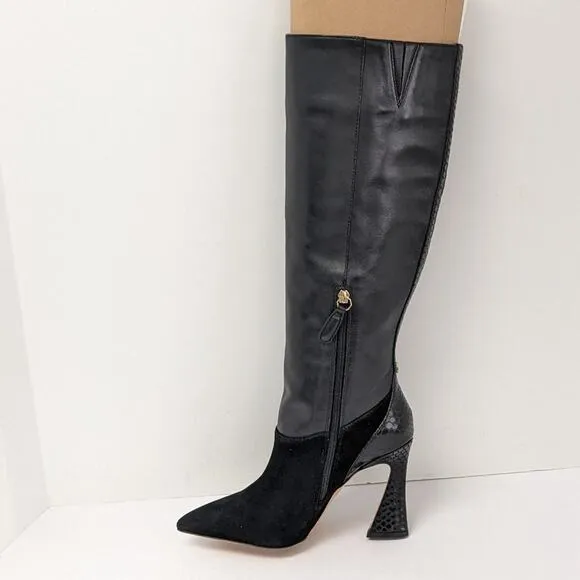 Louise et Cie Jacori Knee High Fashion Boots, Black, Women's 8 M