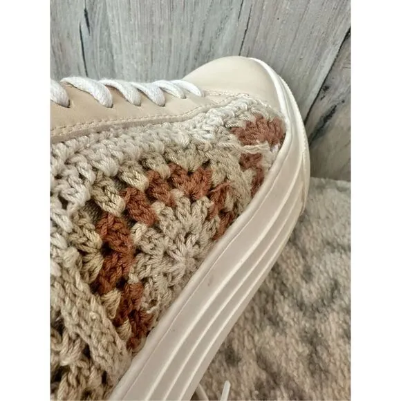 Lucky Brand Granny Square Platform Shoes (Fit like 7.5)