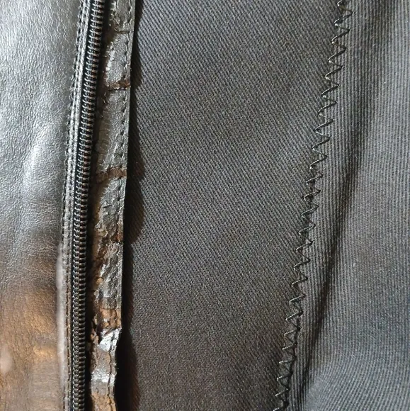LUXE Black Knee High Boots Women'scTall Black Moto Boots Size 12