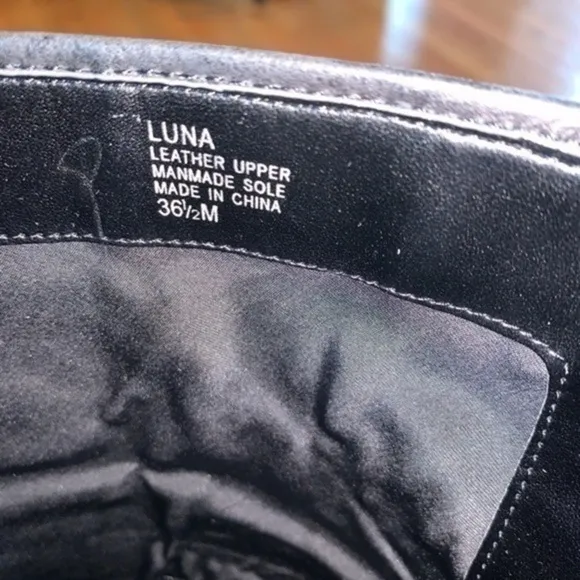 Luxury Rebel Luna Rhinestone Boots Black 36-1/2
