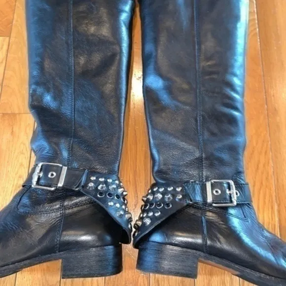 Luxury Rebel Luna Rhinestone Boots Black 36-1/2