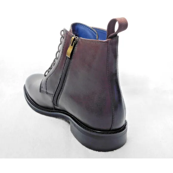 M21 Steve Madden Brown Yenith Men's Lace Up Leather Boot 8.5 M