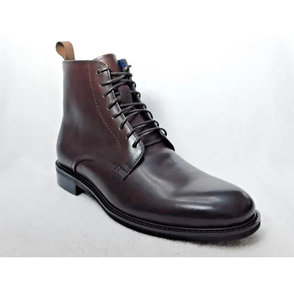 M21 Steve Madden Brown Yenith Men's Lace Up Leather Boot 8.5 M