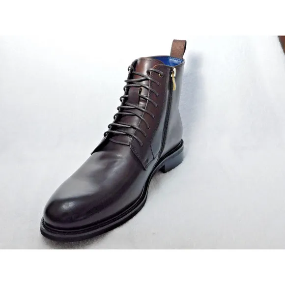 M21 Steve Madden Brown Yenith Men's Lace Up Leather Boot 8.5 M