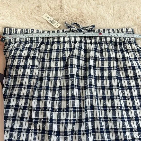 Madewell Curved-Hem Mini Skirt in Plaid Size L