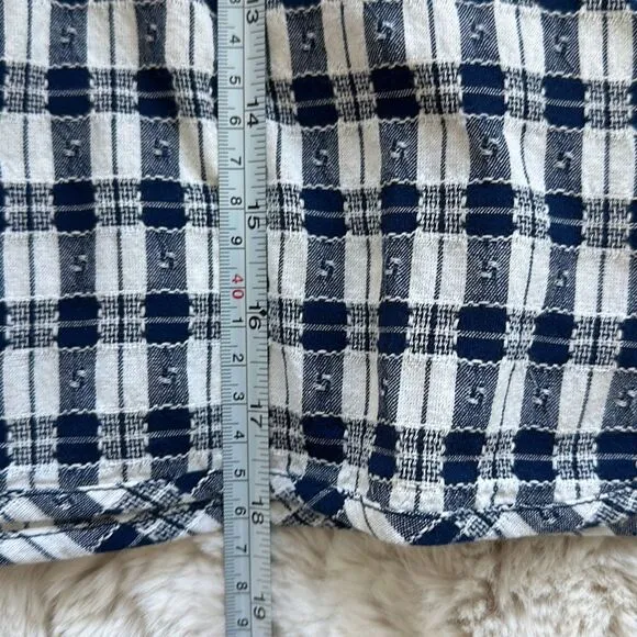 Madewell Curved-Hem Mini Skirt in Plaid Size L