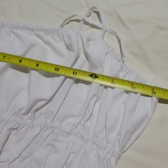 Madewell Embroidered Tank Midi Dress in Poplin 2 NWT