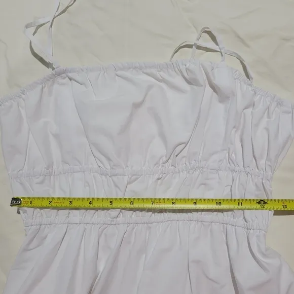 Madewell Embroidered Tank Midi Dress in Poplin 2 NWT