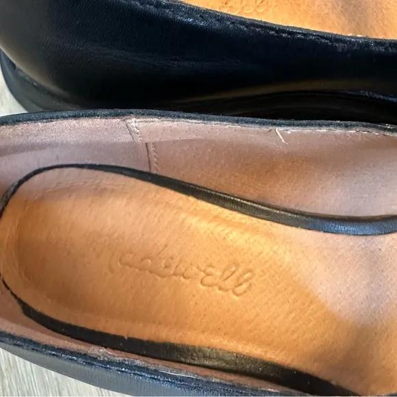 Madewell The Freya Platform Lugsole Mary Jane Shoes in Black Leather Size 7
