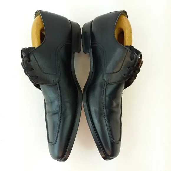 Magnanni Black Leather Men Dress Shoes (7.5 US)