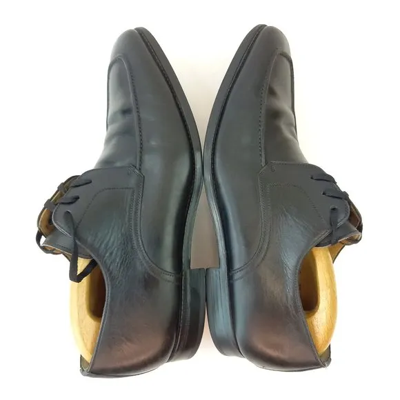 Magnanni Black Leather Men Dress Shoes (7.5 US)