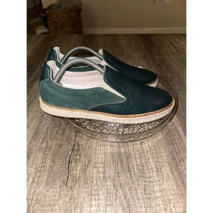 Maison Martin Margiela MM22 Green Leather Slip On Shoes 43