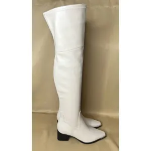 Marc Fisher LTD Noemi Cream Over The Knee Boots 8.5 M New