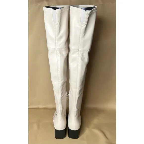 Marc Fisher LTD Noemi Cream Over The Knee Boots 8.5 M New