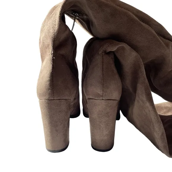 Marc Fisher Over The Knee Woman's Boot Taupe Size 6