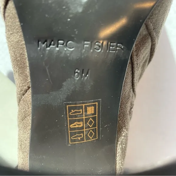 Marc Fisher Over The Knee Woman's Boot Taupe Size 6