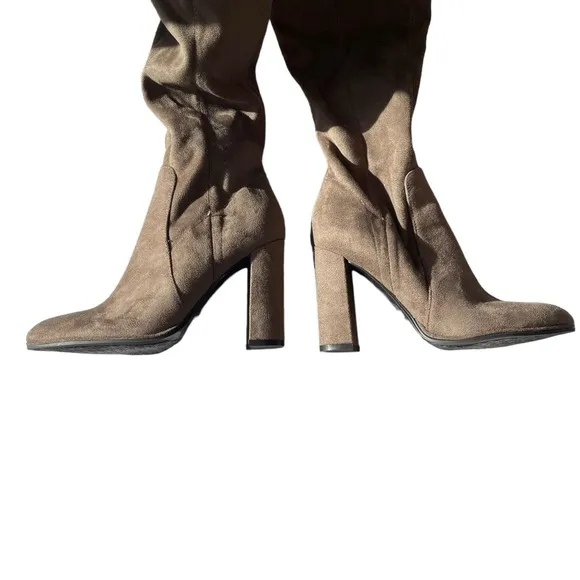 Marc Fisher Over The Knee Woman's Boot Taupe Size 6