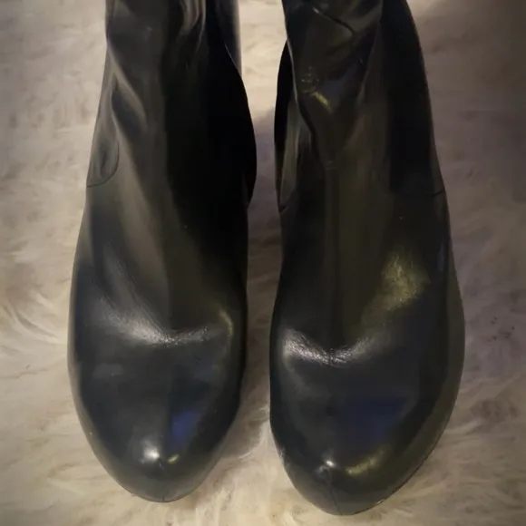 Marciano | High Quality Black Leather Knee High Women's Boots