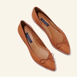 Margaux Shoes Women’s 39 W The Pointe Saddle Napa Ballet Flat