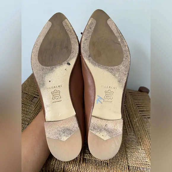 Margaux Shoes Women’s 39 W The Pointe Saddle Napa Ballet Flat