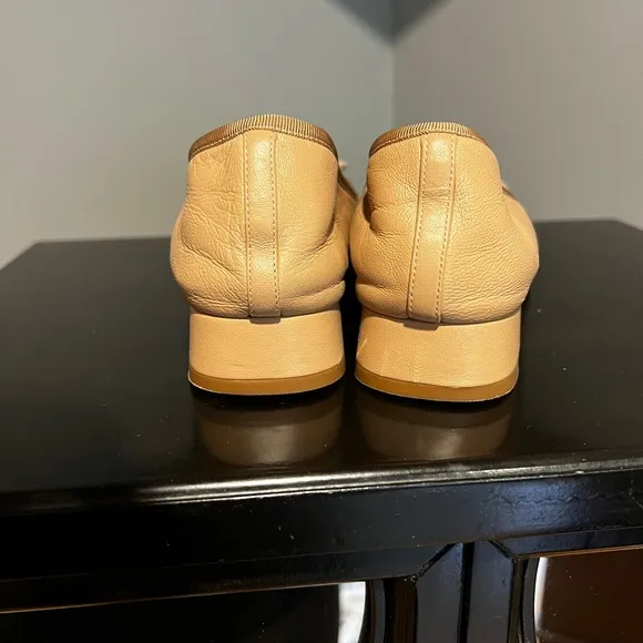 Margaux The Ada Low Heel Ballet with Bow Detail and Square Toe
