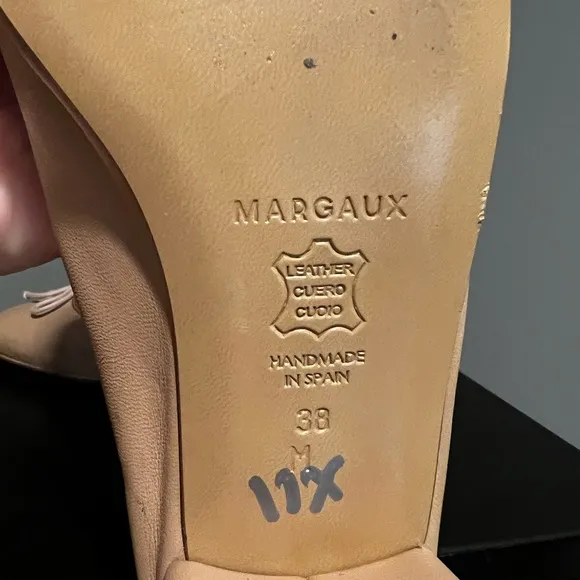 Margaux The Ada Low Heel Ballet with Bow Detail and Square Toe