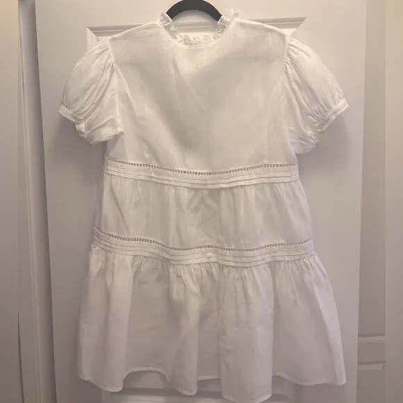 MARISSA WEBB - NEW Quincy Lace Up Mini Dress. White. NWOT. XS.